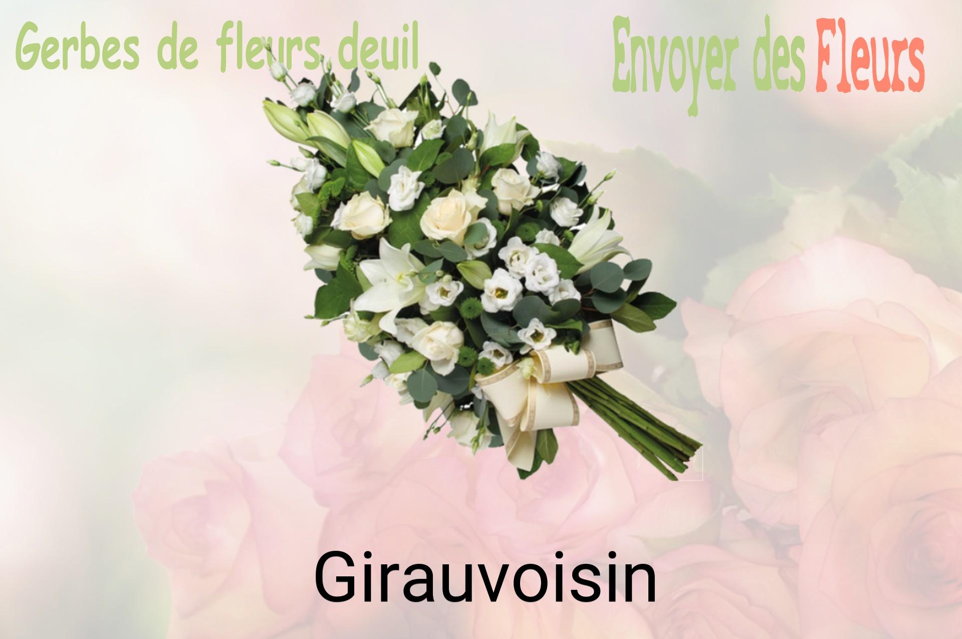 Gerbe de fleurs de deuil livrée à Girauvoisin